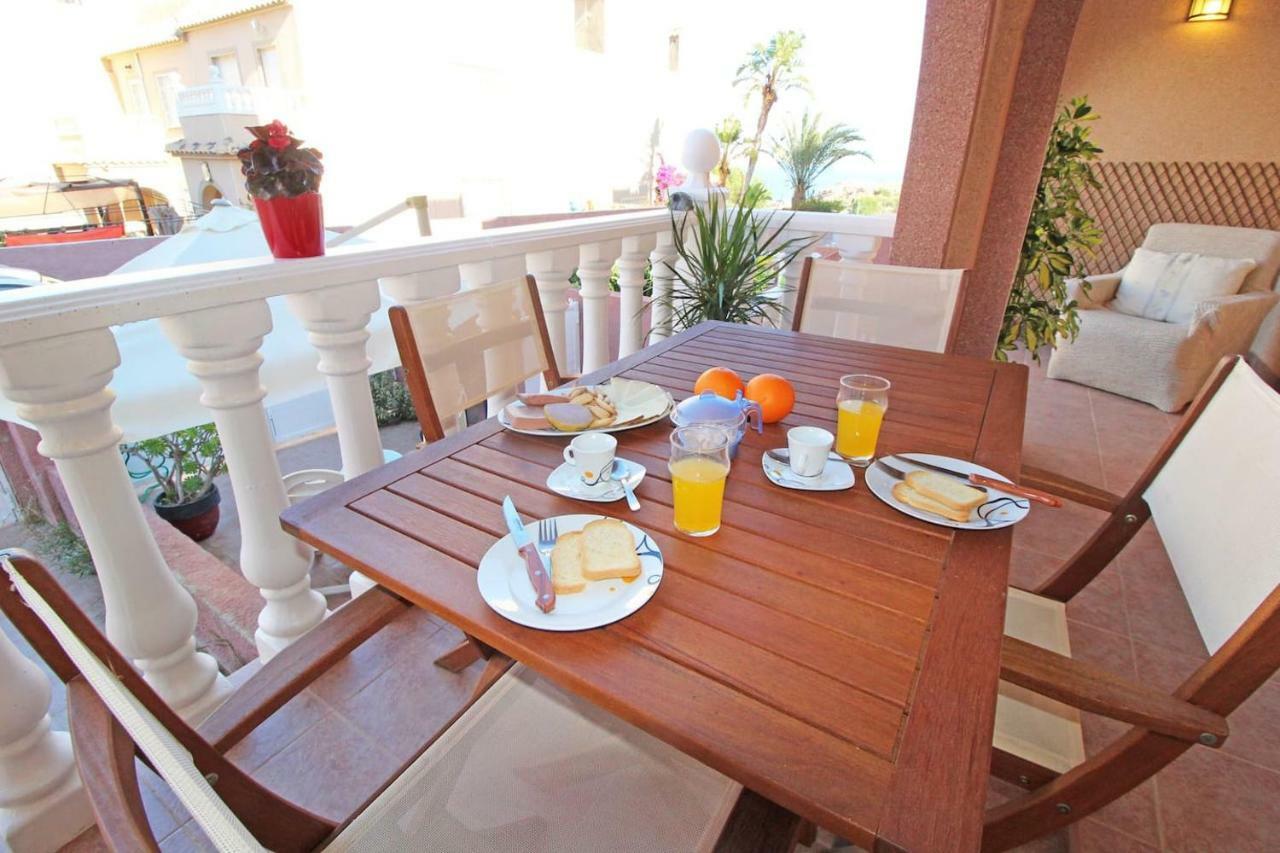 Bungalow Con Terraza, Piscina Y Vistas Al Mar Gran Alacant Ngoại thất bức ảnh